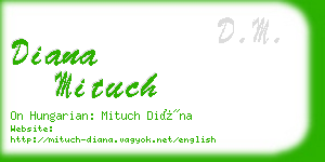 diana mituch business card